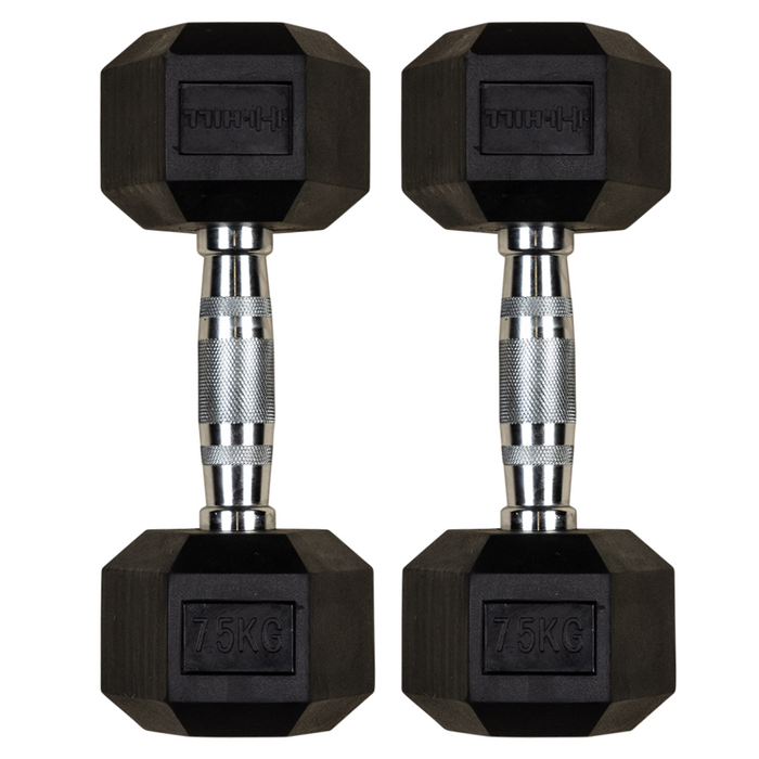 Hill Icon Rubber Hex Dumbbells (Pairs)