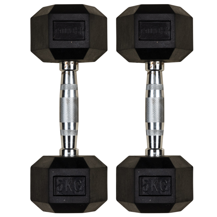 Hill Icon Rubber Hex Dumbbells (Pairs)