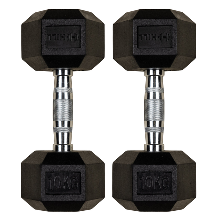 Hill Icon Rubber Hex Dumbbells (Pairs)