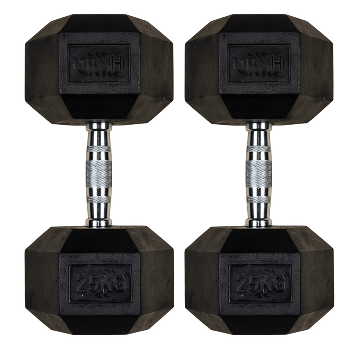 Hill Icon Rubber Hex Dumbbells (Pairs)