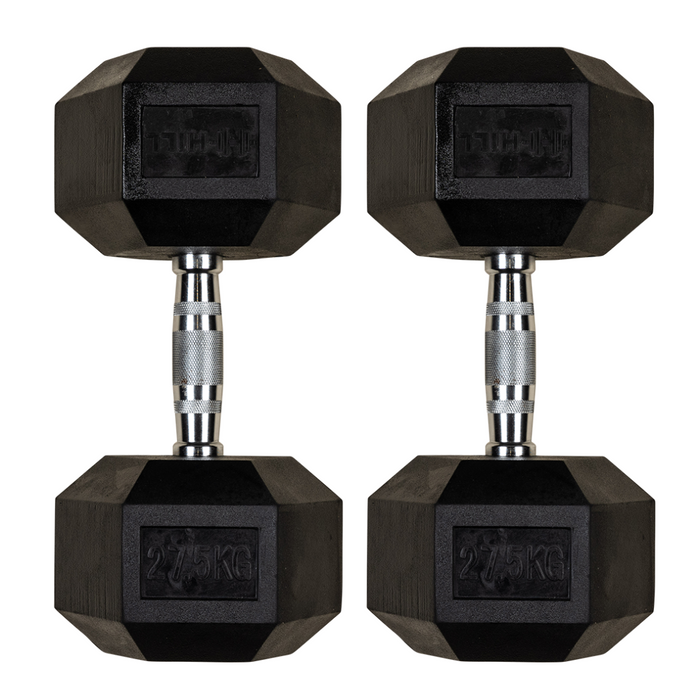 Hill Icon Rubber Hex Dumbbells (Pairs)