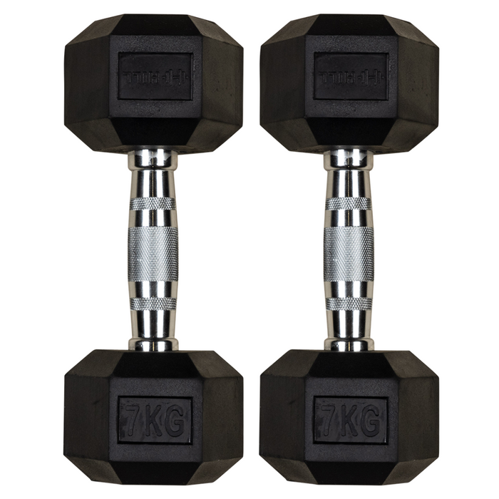 Hill Icon Rubber Hex Dumbbells (Pairs)