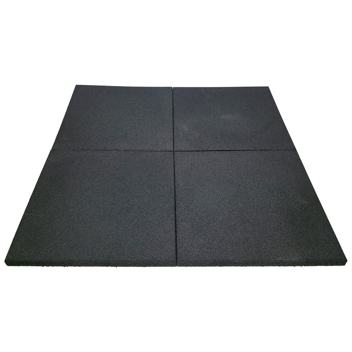 PlaySafe 30mm 500mm x 50mm Outdoor Rubber Playground / Patio Mats (4 PACK)
