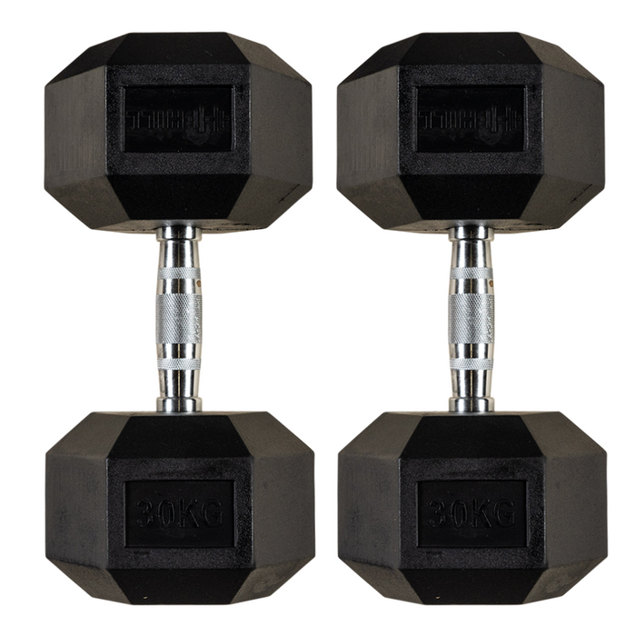 Hill Icon Rubber Hex Dumbbells (Pairs)