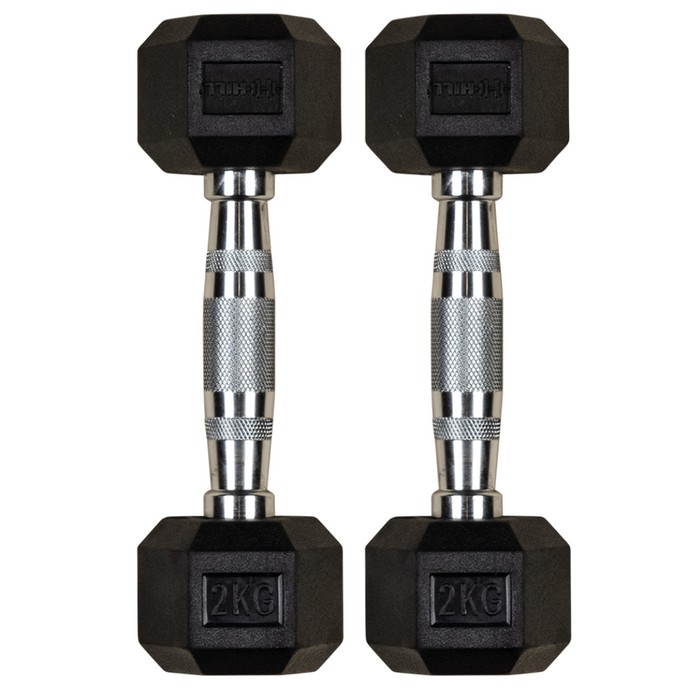 Hill Icon Rubber Hex Dumbbells (Pairs)