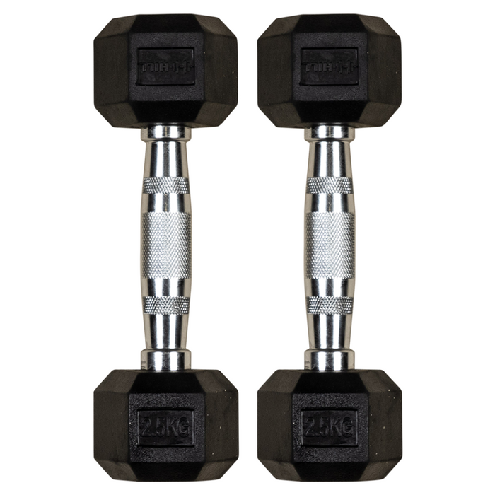 Hill Icon Rubber Hex Dumbbells (Pairs)