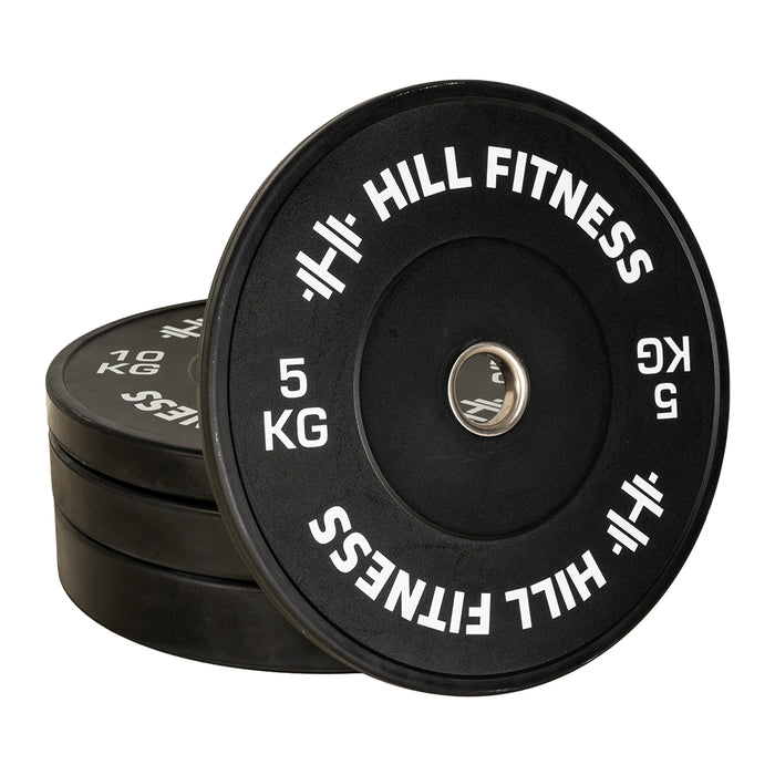 Hill Icon Black Bumper Plates 100kg Set