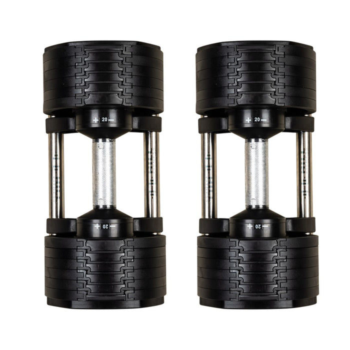 Selectabells V1: 4kg - 20kg Adjustable Dumbbell Pair (4kg Increments)