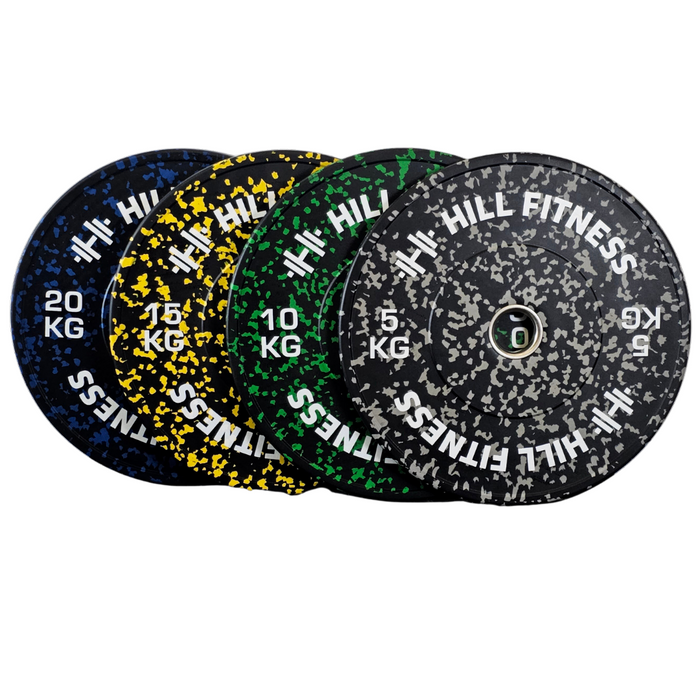 Hill ChromaFlex Bumper Plates 100kg Set Hill Fitness UK