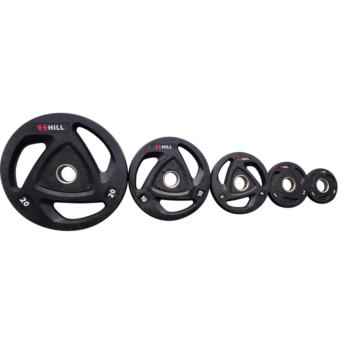 Tornado Tri Grip Rubber Coated Olympic Weight Plates (Pairs)