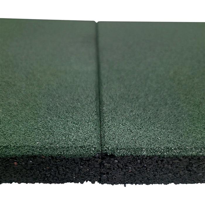 PlaySafe 30mm 500mm x 50mm Outdoor Rubber Playground / Patio Mats (4 PACK)