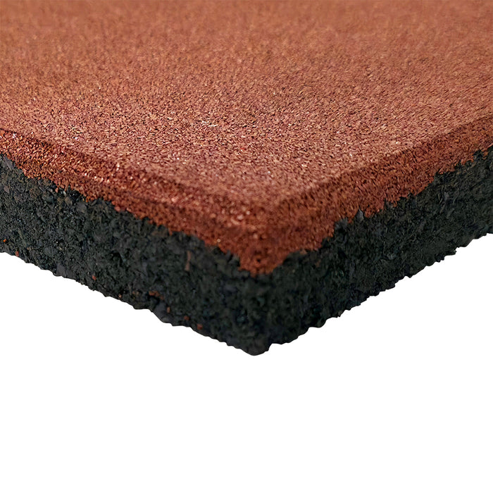 PlaySafe 30mm 500mm x 50mm Outdoor Rubber Playground / Patio Mats (4 PACK)
