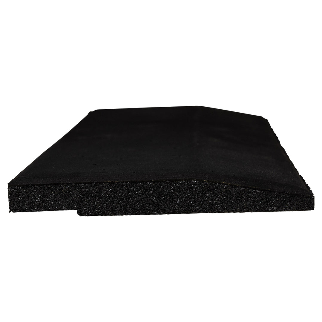 20mm Ramp Black EZ Clean - 20mm Rubber Gym Floor Ramps (500mm) — Hill Fitness UK