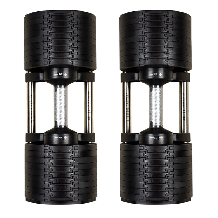 Selectabells V1: 4kg - 32kg Adjustable Dumbbell Pair (4kg Increments)