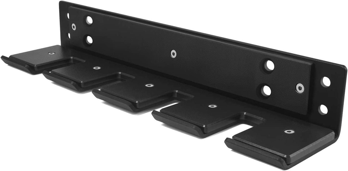 Wall Mounted Olympic Barbell Storage Rack - Vertical 4 Bar Holder