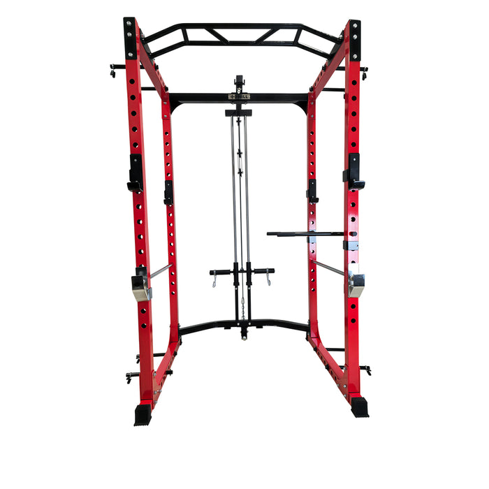 Athlete Series 3.0 Light Commercial Power Rack with High Low Pulley System