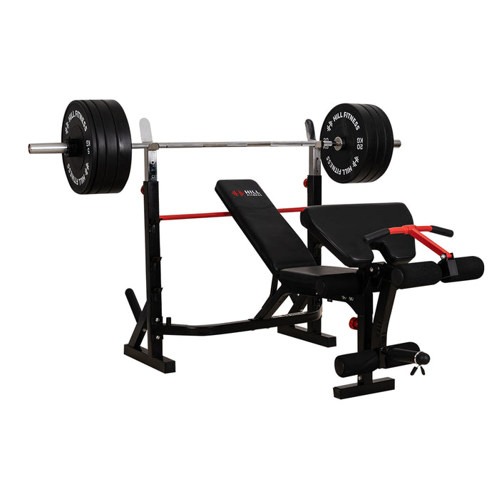 Athlete Series: Olympic Weights Bench with Preacher Curl / Leg Developer