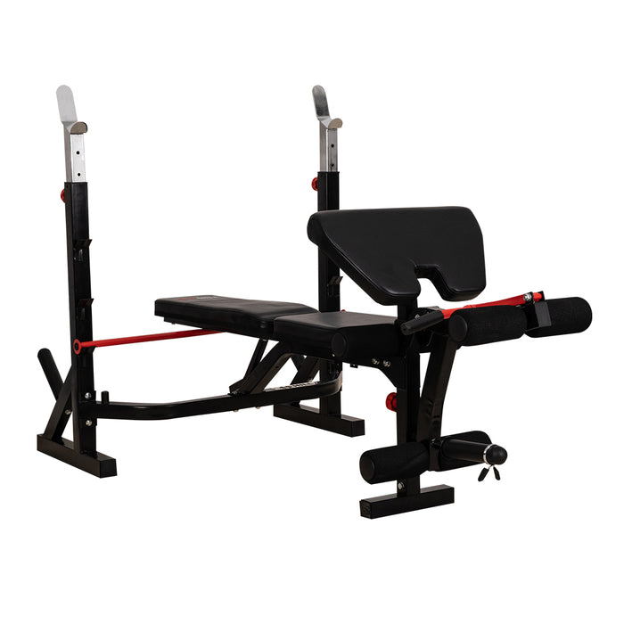Athlete Series: Olympic Weights Bench with Preacher Curl / Leg Developer