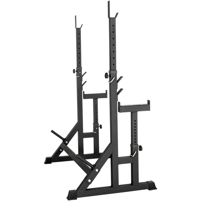 SportKraft: Adjustable Squat & Press Rack with Spotter Arms