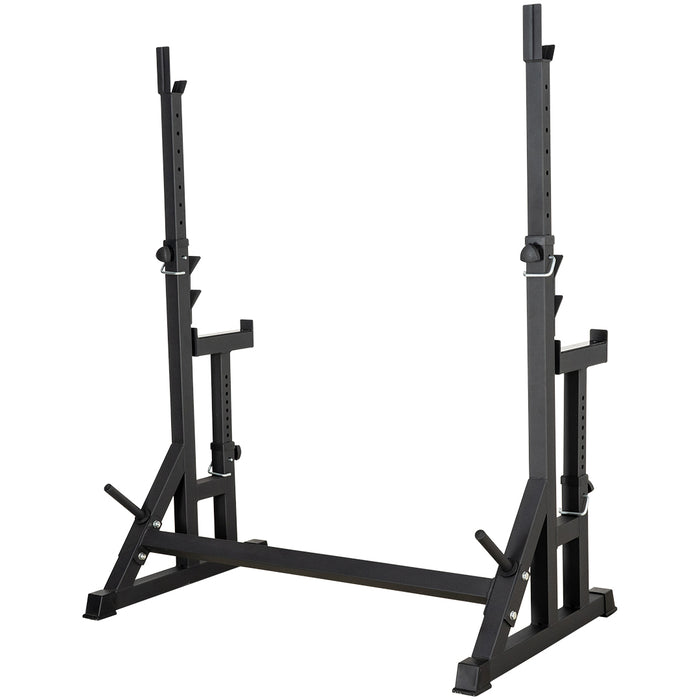 SportKraft: Adjustable Squat & Press Rack with Spotter Arms