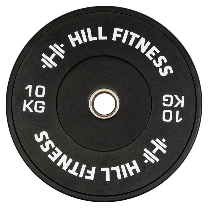 Hill Icon Black Bumper Plates 150kg Set