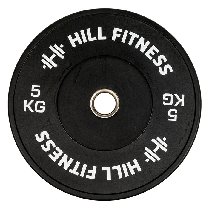 Hill Icon Black Bumper Plates (Pairs)