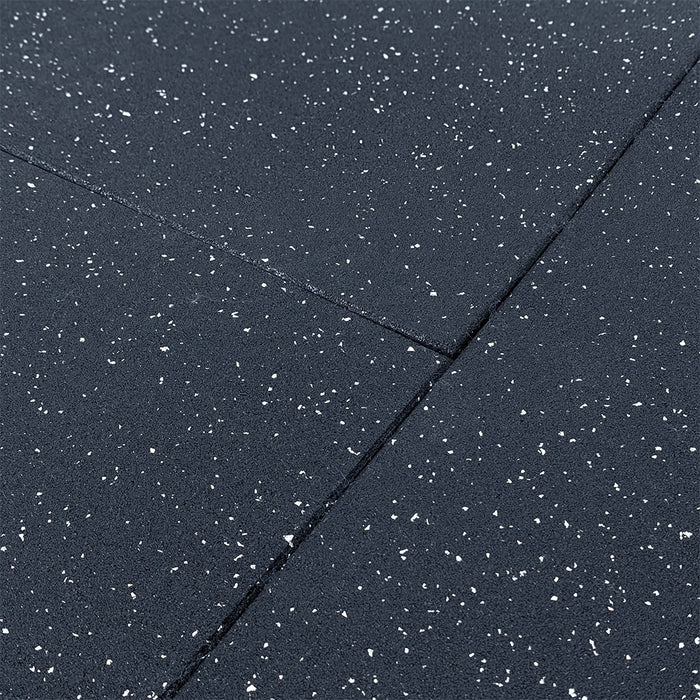 Economy - 15mm 1m² Black & Grey Rubber Gym Flooring Tiles