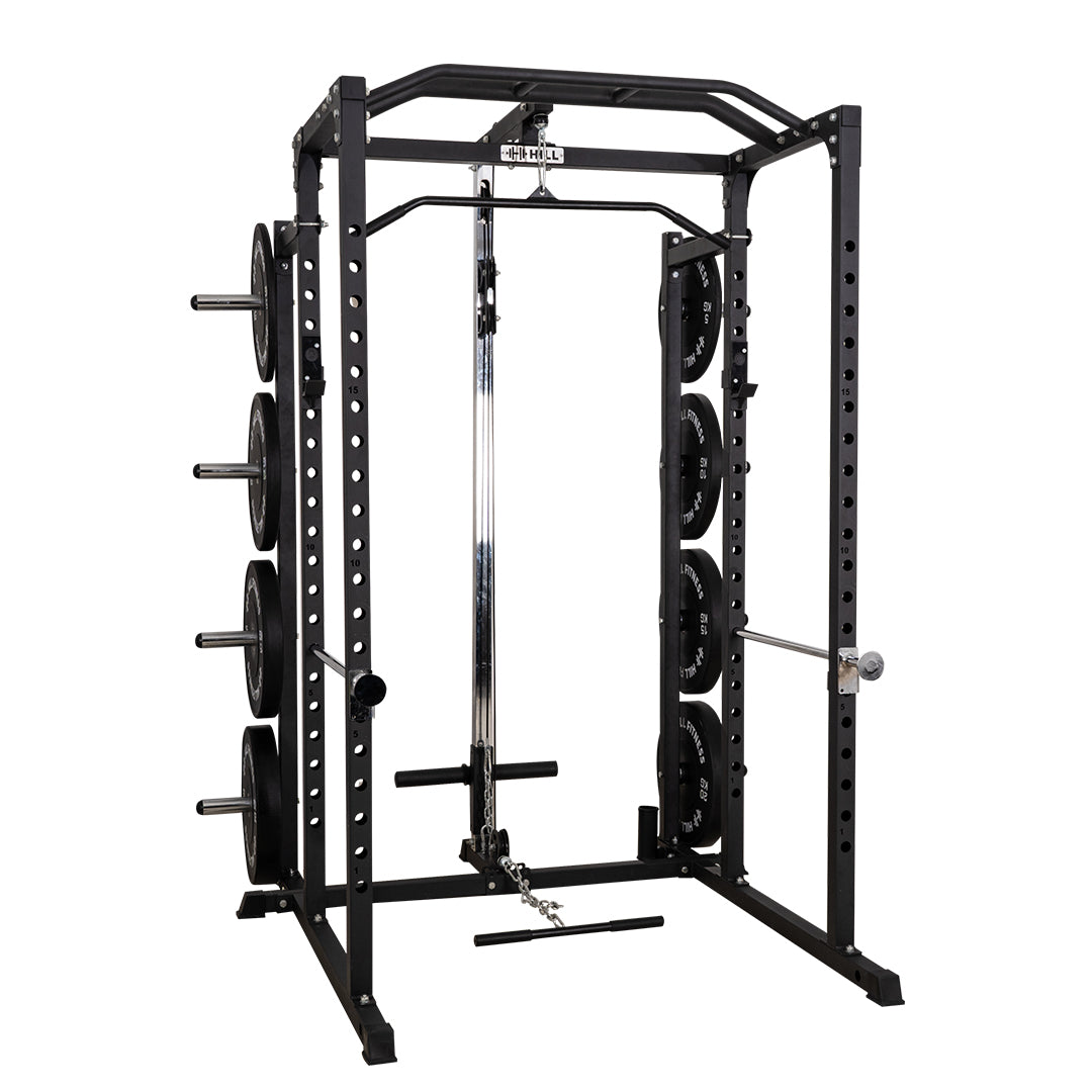 Sf3 Power Rack Fully Loaded - Function V3 Squat Rack (Power Cage) with Pulley & Stora ...