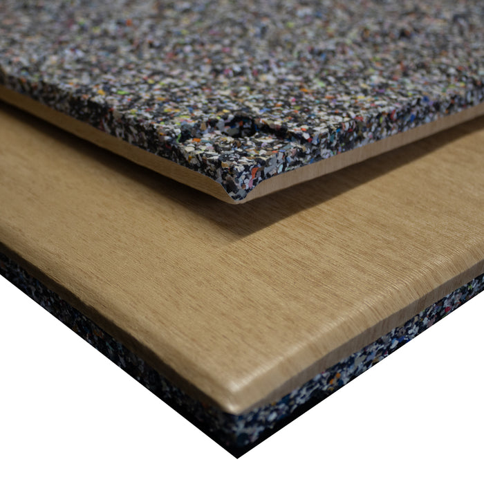 Lux: Amberwood 20mm 1m² Rubber Gym Flooring Tiles