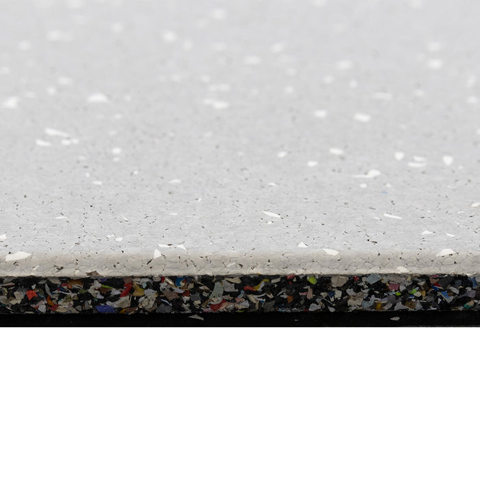 Lux: Glacier 15mm 1m² Rubber Gym Flooring Tiles