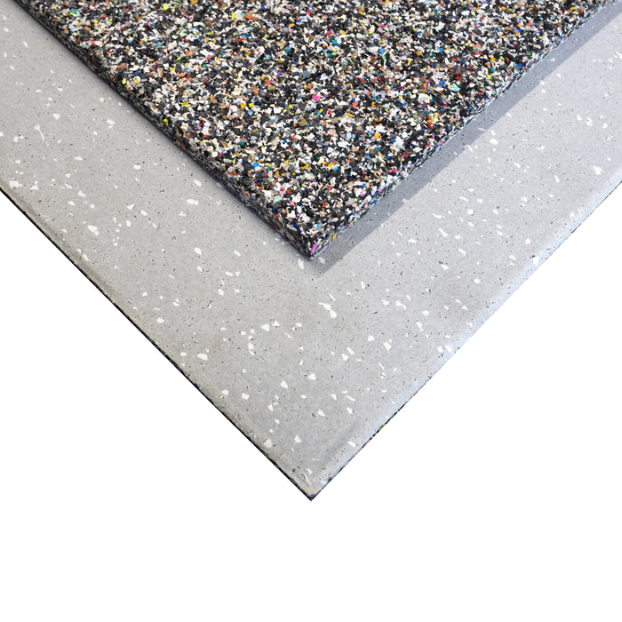 Lux: Glacier 15mm 1m² Rubber Gym Flooring Tiles