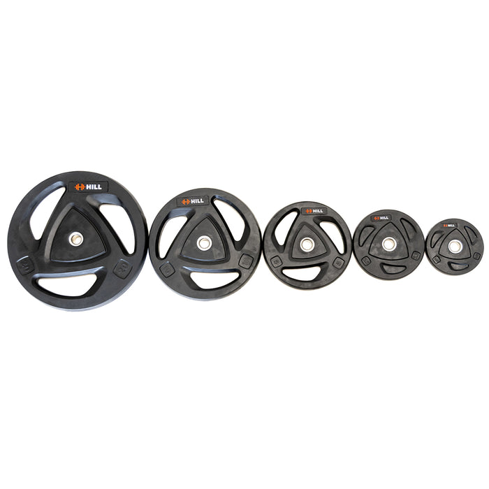Standard 1" Rubber Coated Plates (Pairs)