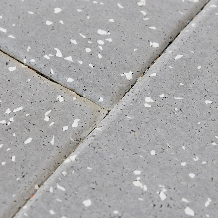 Lux: Glacier 15mm 1m² Rubber Gym Flooring Tiles