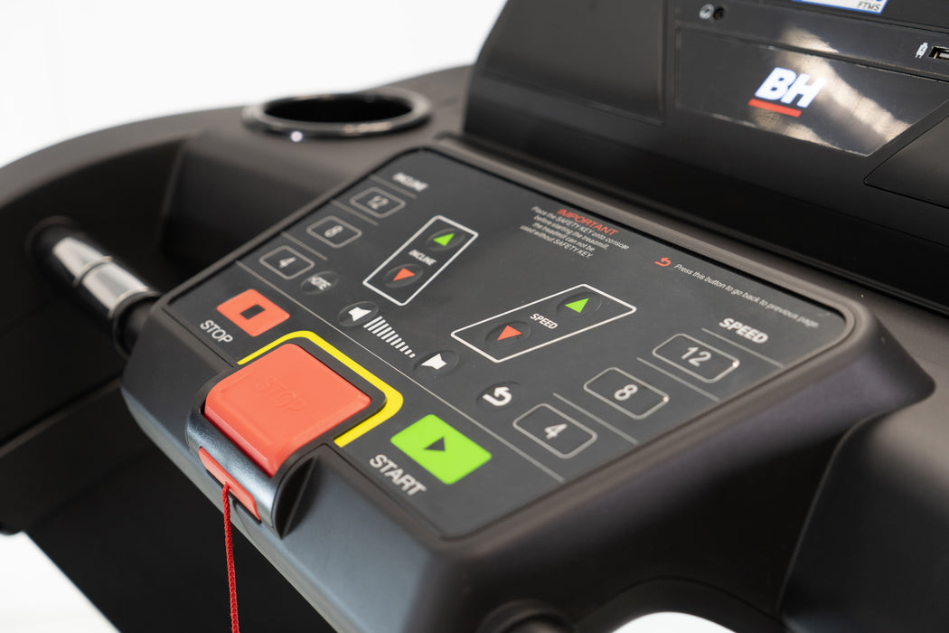 BH Fitness: RS2000 Multimedia Treadmill - 2 Year Commercial Warranty