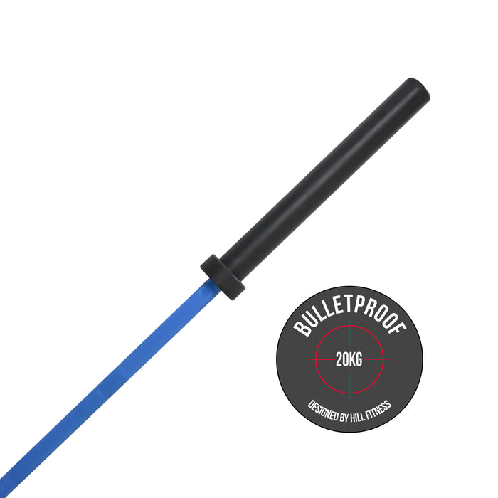 Bulletproof Barbell 20kg Blue Cerakote Edition - Mens Olympic Weightlifting Bar