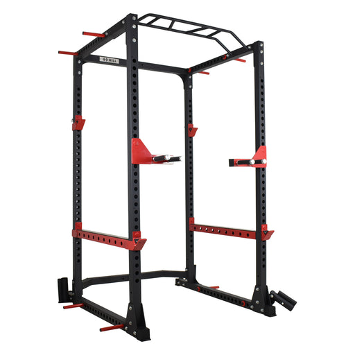 Power Cage Squat Rack Cage with Safety Bar, J-Hooks – MARNUR