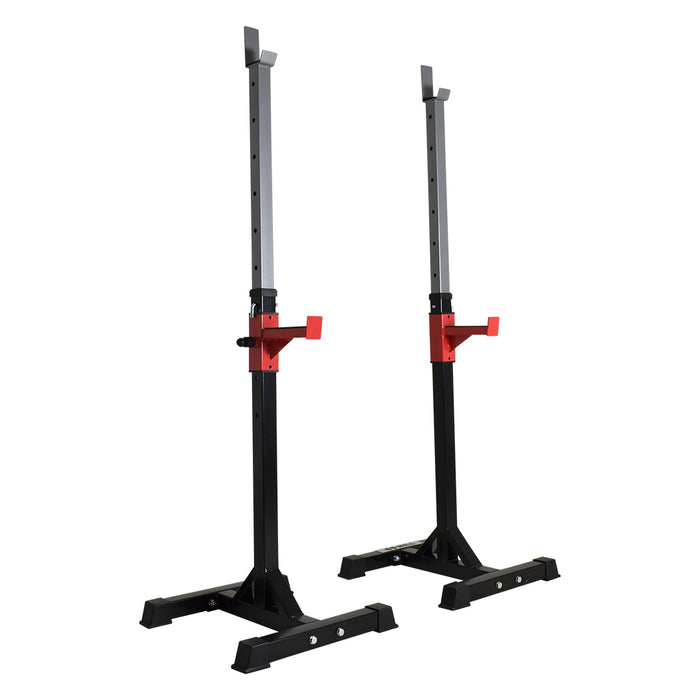 Function Series Adjustable Squat Stands Pair with Spotter Arms