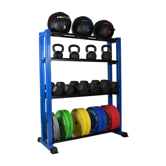 Multi Use Gym Storage System - 4 Shelf Single Bay (166cm)