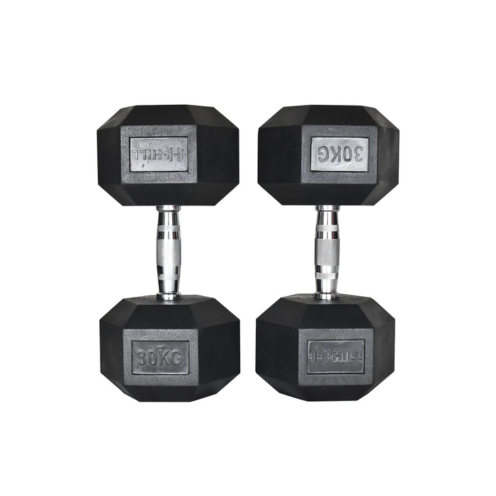 Hill Icon Rubber Hex Dumbbells (Pairs)