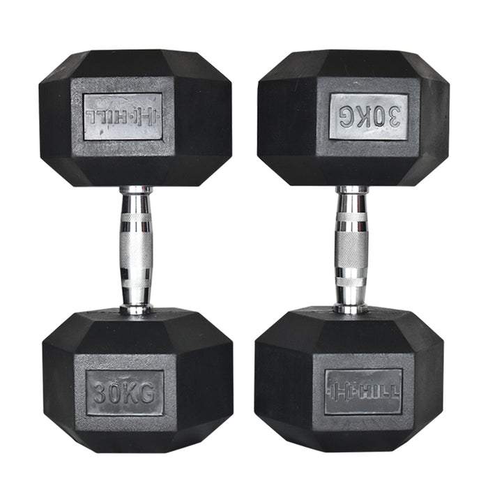 Hill Icon Rubber Hex Dumbbells (Pairs)